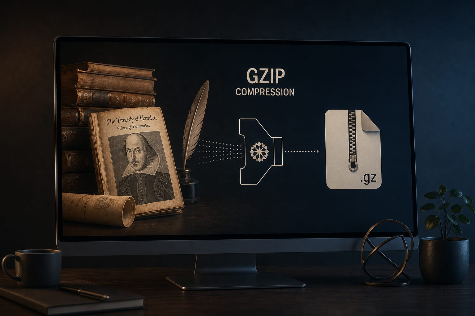 The Unlikely Language Model: Gzip's Surprising Capability